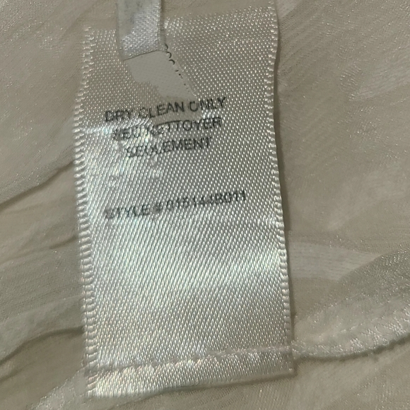 Rebecca Taylor Cream Pleated Ruffled Blouse - Picture 7 of 9